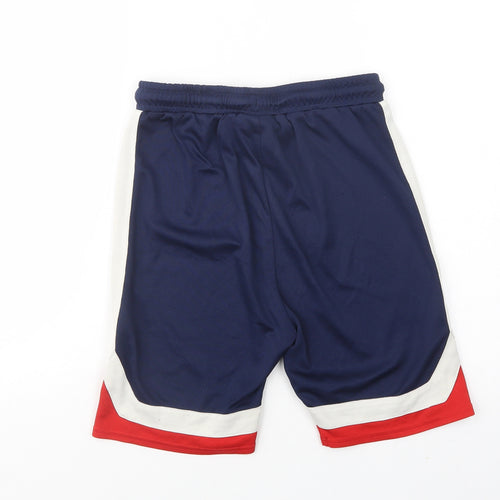 McKenzie Boys Blue Colourblock Polyester Sweat Shorts Size 12-13 Years  Regular Drawstring