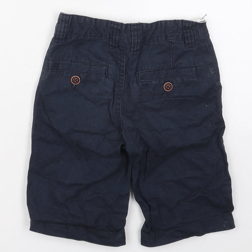 George Boys Blue  Cotton Bermuda Shorts Size 5-6 Years  Regular