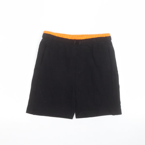 Firetrap Boys Black  100% Cotton Sweat Shorts Size 4-5 Years  Regular Drawstring