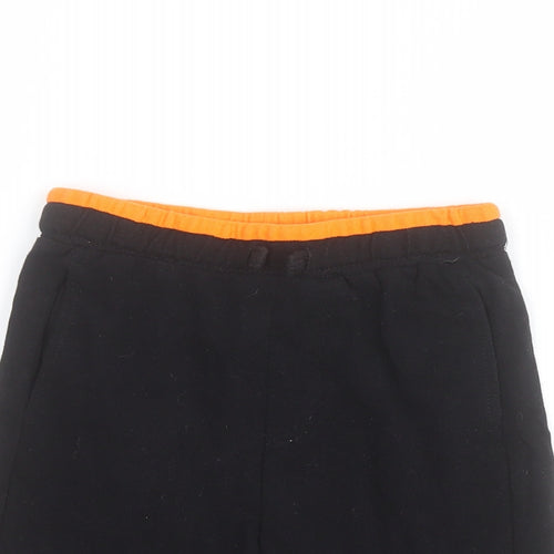 Firetrap Boys Black  100% Cotton Sweat Shorts Size 4-5 Years  Regular Drawstring