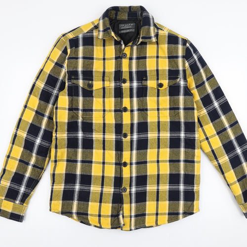 Primark Mens Multicoloured Plaid  Jacket  Size S  Button
