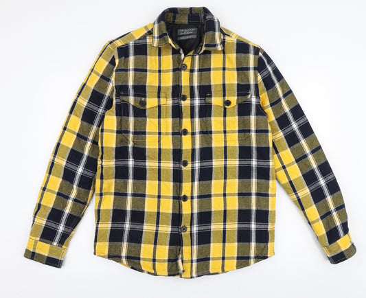 Primark Mens Multicoloured Plaid  Jacket  Size S  Button