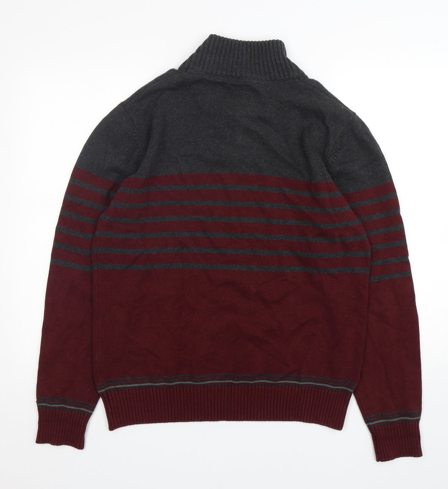 Kensington  Mens Multicoloured Striped Cotton Pullover Sweatshirt Size XL