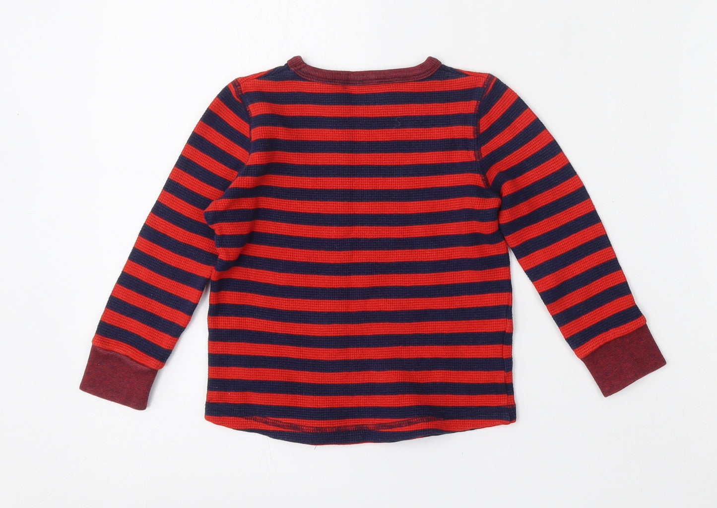 Country Road Boys Multicoloured Round Neck Striped Cotton Pullover Jumper Size 3 Years