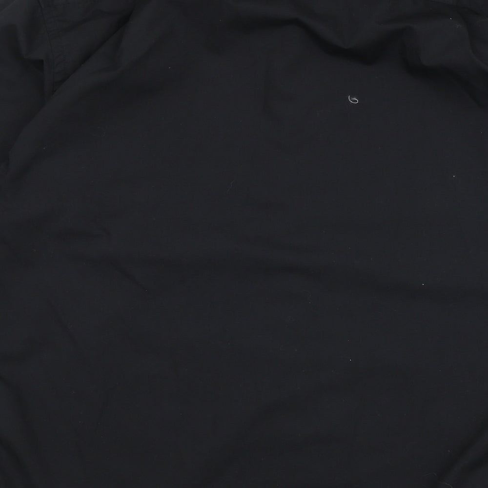 Daniel Grahame Mens Black  Polyester  Dress Shirt Size 16 Collared Button