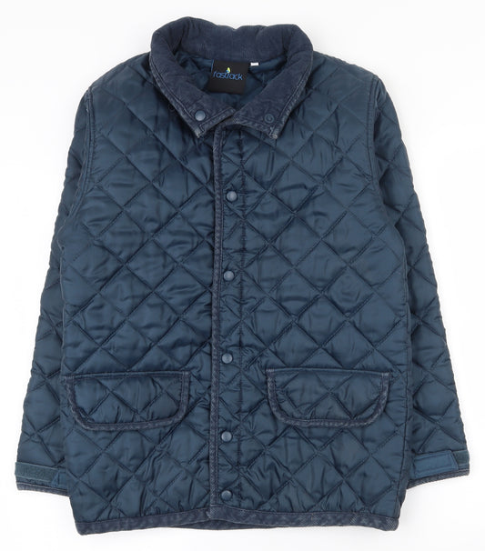 Fastrack Mens Blue   Quilted Coat Size XS  Snap