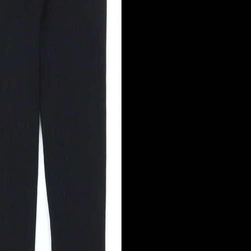 Primark Womens Black  Cotton Jogger Leggings Size 4 L26 in