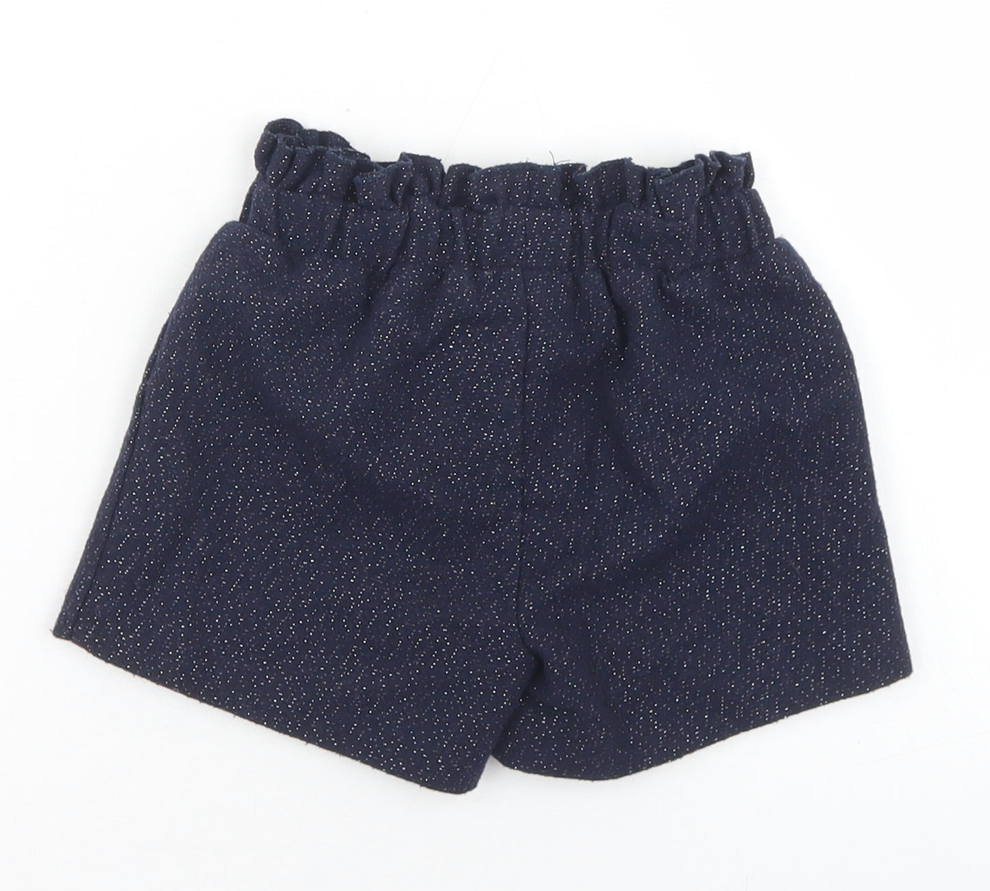 Dunnes Stores Girls Blue  Polyester Paperbag Shorts Size 2-3 Years  Regular