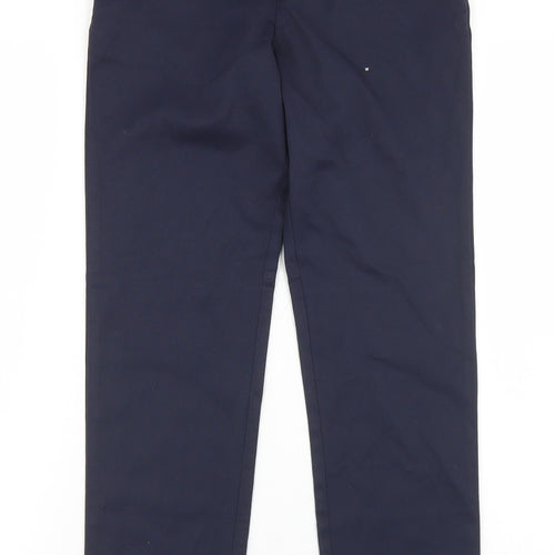 George Boys Blue  Polyester Dress Pants Trousers Size 10-11 Years  Regular Hook & Eye - School Wear