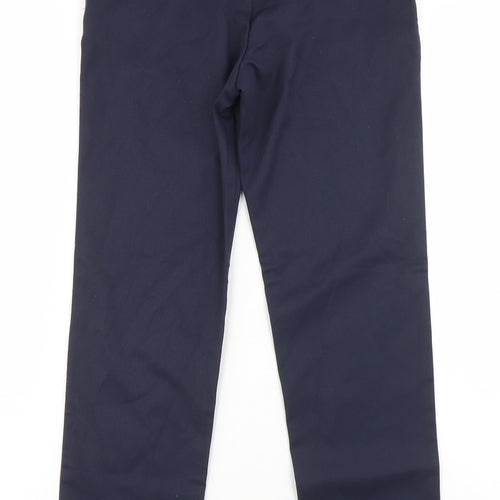 George Boys Blue  Polyester Dress Pants Trousers Size 10-11 Years  Regular Hook & Eye - School Wear