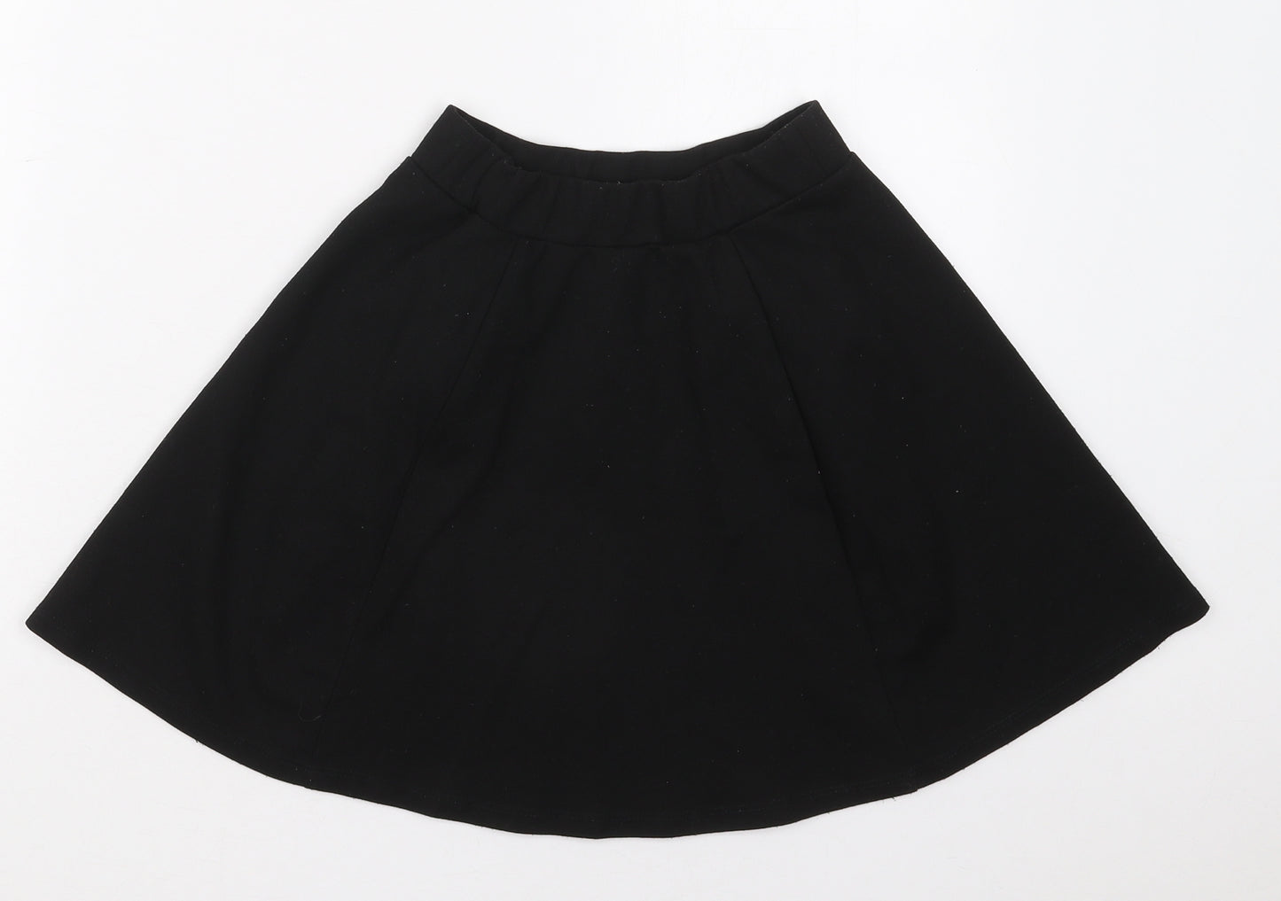 George Girls Black  Polyester Skater Skirt Size 8-9 Years  Regular