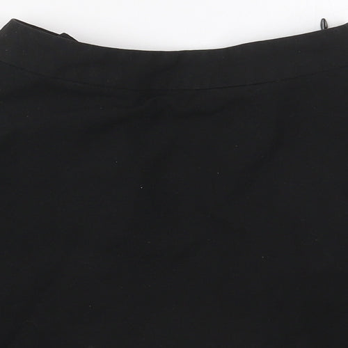 Marks and Spencer Girls Black  Polyester Skater Skirt Size 8-9 Years  Regular