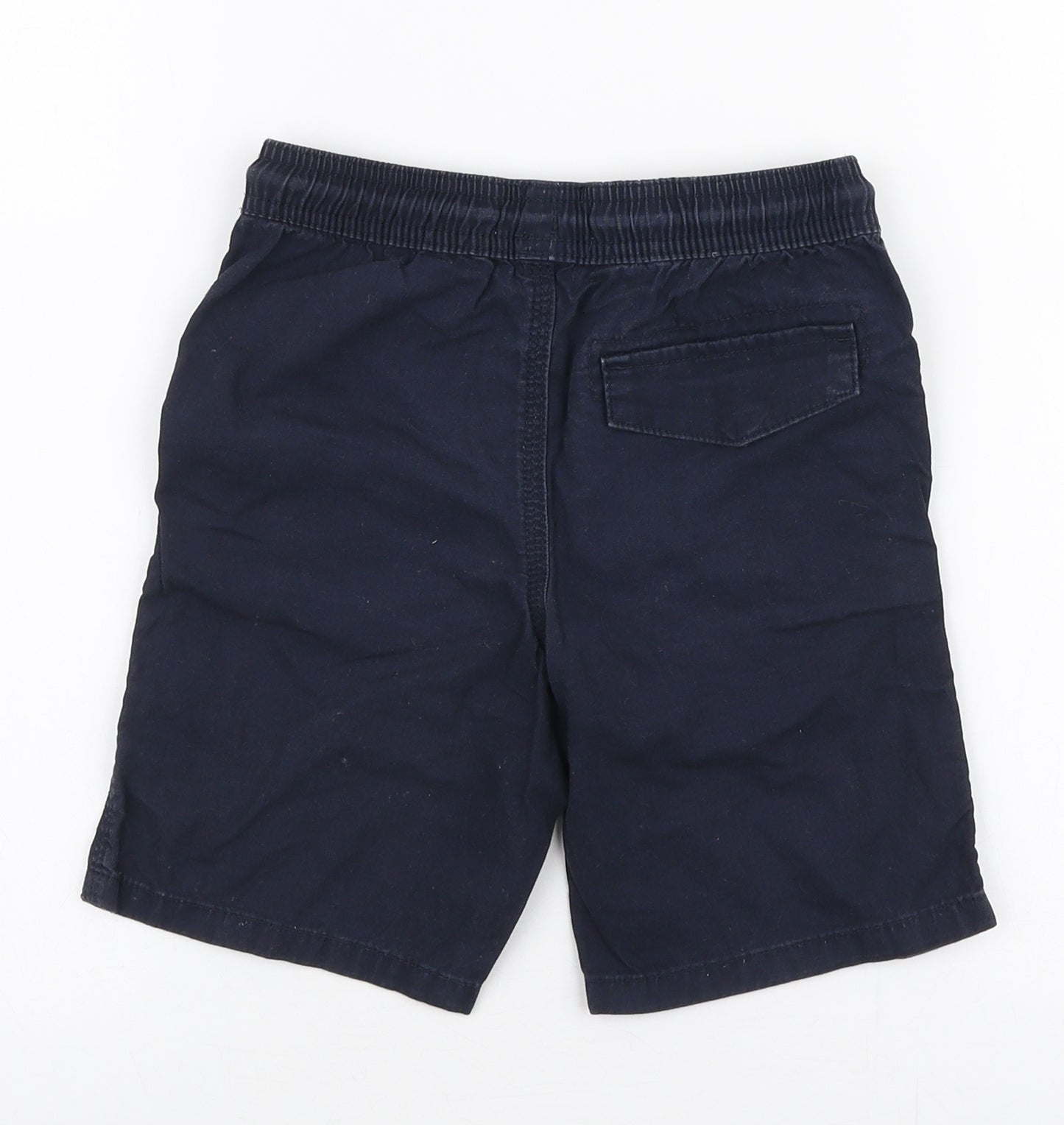 Primark Boys Blue  100% Cotton Chino Shorts Size 6-7 Years  Regular Drawstring