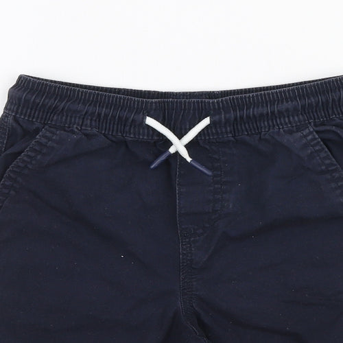 Primark Boys Blue  100% Cotton Chino Shorts Size 6-7 Years  Regular Drawstring