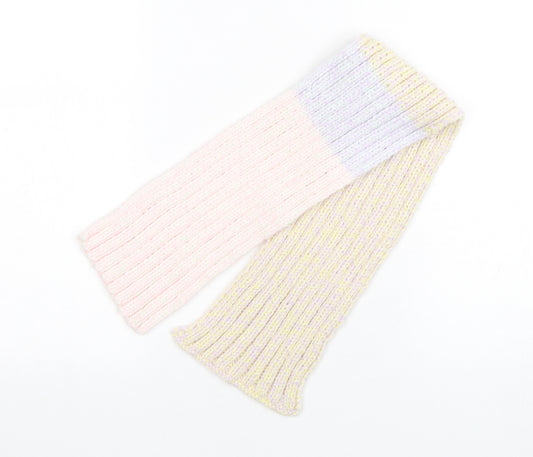 Preworn Girls Multicoloured Colourblock Polyester Scarf Scarves & Wraps Size Regular