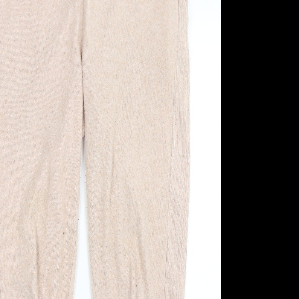 F&F Girls Pink  Polyester Sweatpants Trousers Size 10 Years L28 in Regular Drawstring