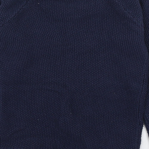 Primark Boys Blue Round Neck  100% Cotton Pullover Jumper Size 2-3 Years  Pullover