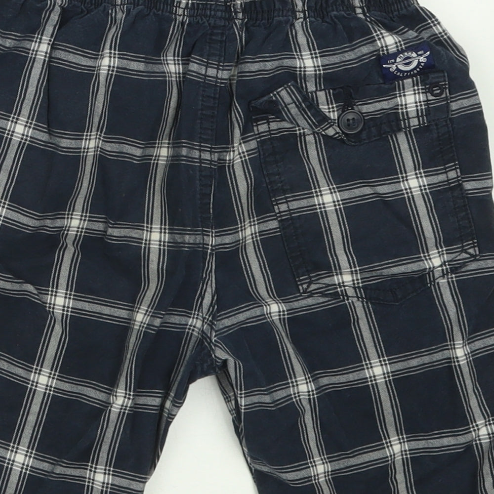 NEXT Boys Beige Plaid Cotton Bermuda Shorts Size 8 Years  Regular Tie