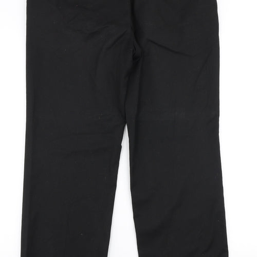 NEXT Mens Black  Polyester Dress Pants Trousers Size 32 in L29 in Regular Zip