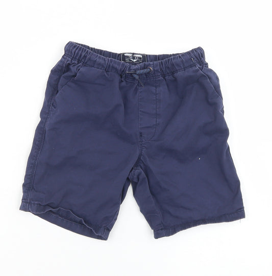 NEXT Boys Blue  Cotton Sweat Shorts Size 5-6 Years  Regular Drawstring