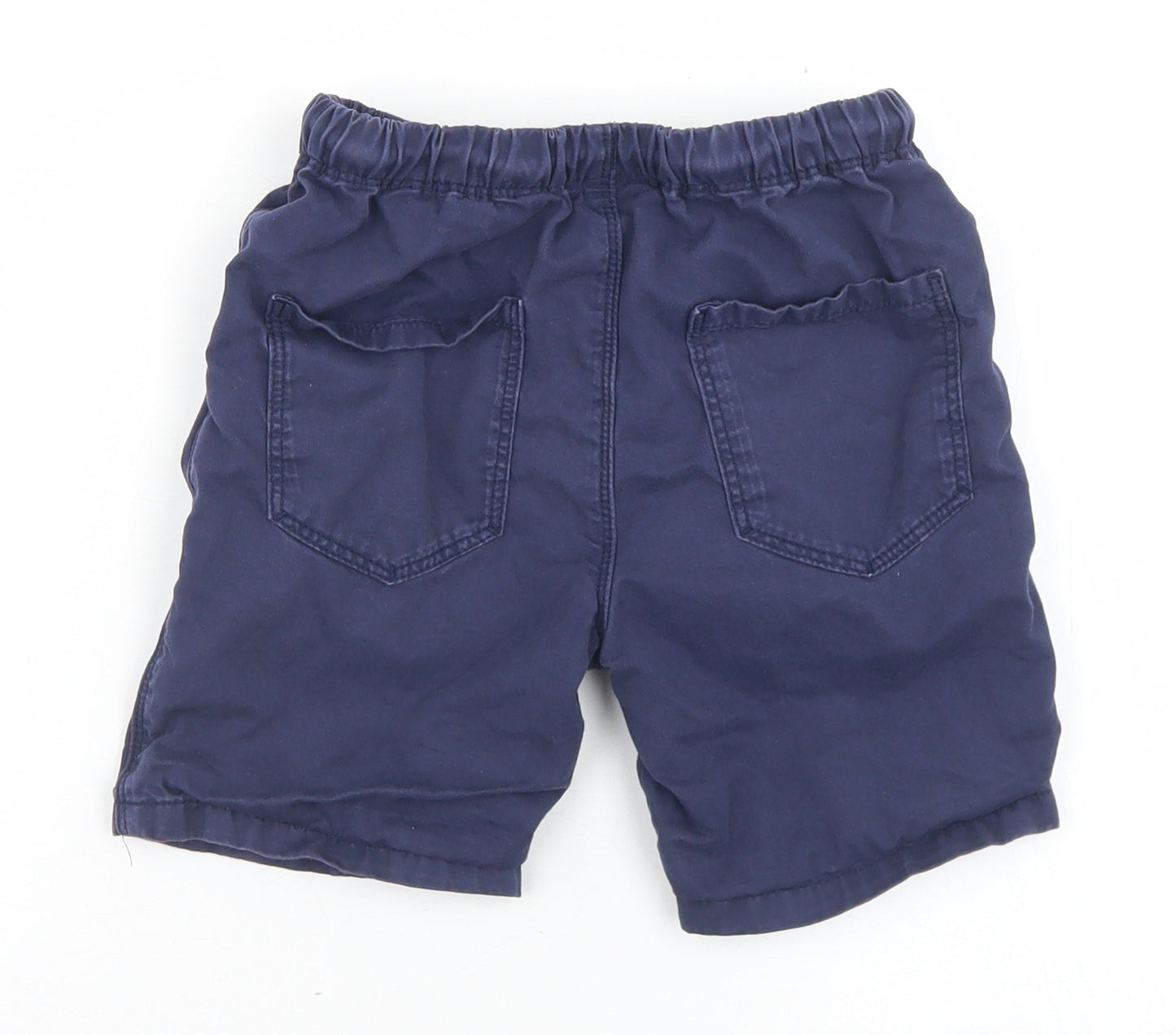 NEXT Boys Blue  Cotton Sweat Shorts Size 5-6 Years  Regular Drawstring