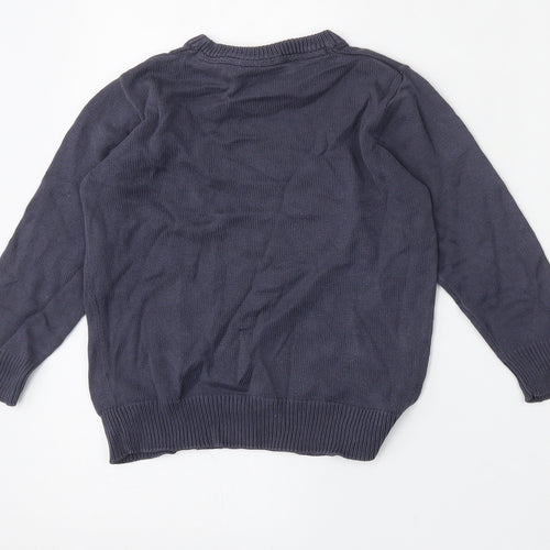 TOM TAILOR Boys Blue Round Neck  Cotton Pullover Jumper Size 3-4 Years
