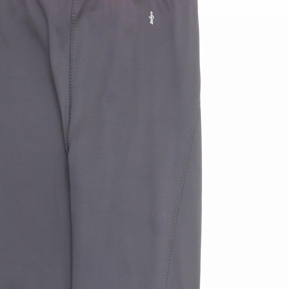 Primark Womens Grey  Polyester Compression Leggings Size 10 L30 in Regular