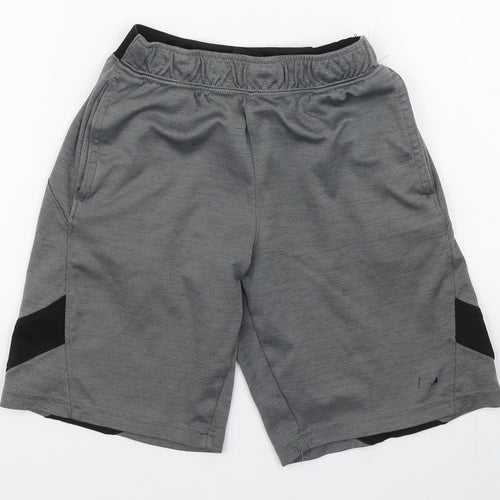 Russell Boys Grey  Polyester Sweat Shorts Size 8 Years  Regular