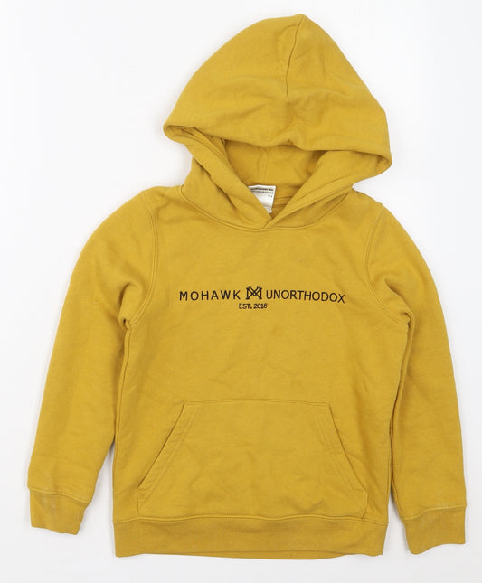 Mohawk Boys Yellow  Cotton Pullover Hoodie Size 7-8 Years  Pullover