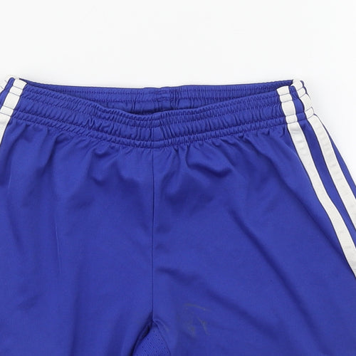 adidas Boys Blue  Polyester Sweat Shorts Size 9-10 Years  Regular  - Chelsea F.C