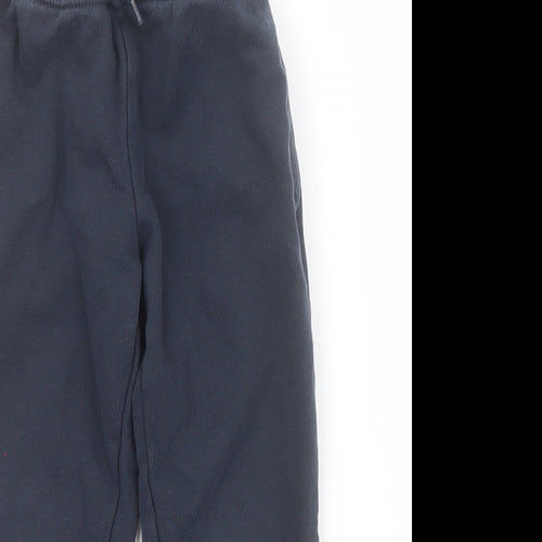 Dunnes Boys Blue  Cotton Jogger Trousers Size 5 Years  Regular Drawstring