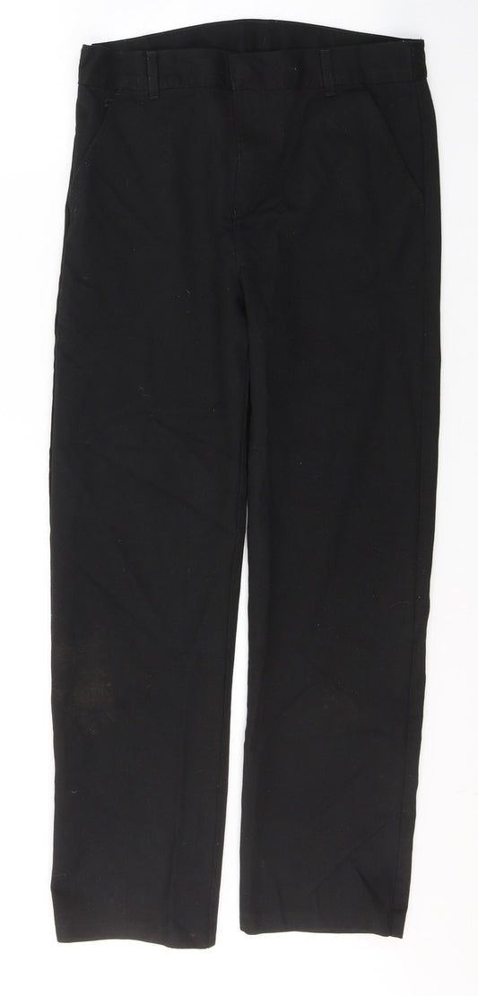 F&F Boys Black  Polyester Capri Trousers Size 12-13 Years  Regular Button