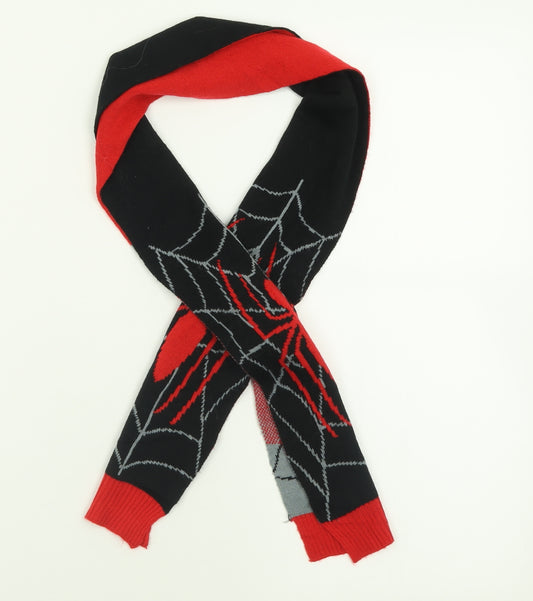Primark Boys Red Geometric Acrylic Scarf  One Size  - Spider Man