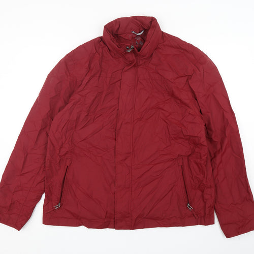 Atlantic Bay Mens Red   Rain Coat Coat Size M  Zip