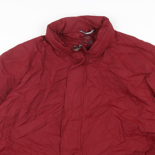 Atlantic Bay Mens Red   Rain Coat Coat Size M  Zip