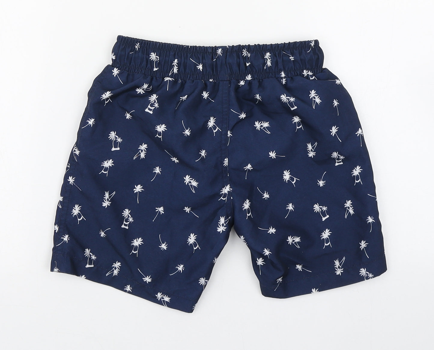 Primark Boys Blue Geometric Polyester Sweat Shorts Size 6-7 Years  Regular Tie - Swim Trunks