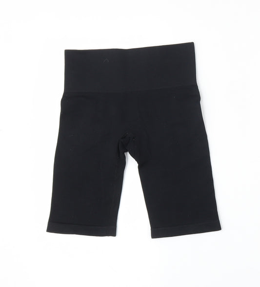 Primark Womens Black  Nylon Compression Shorts Size 2XS L8 in Regular