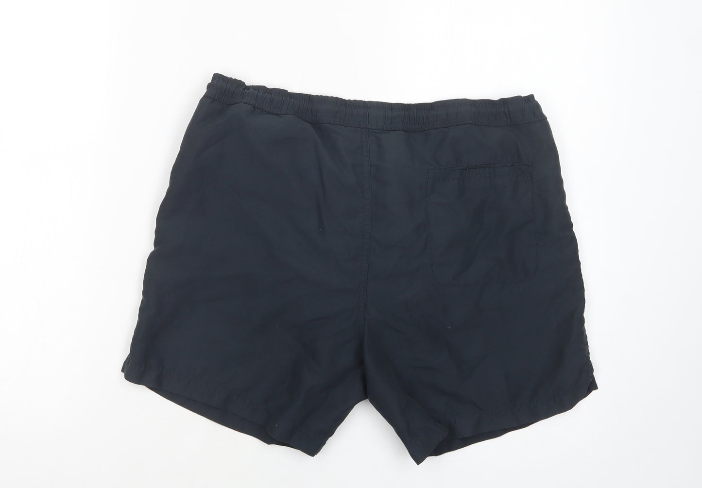 New Look Mens Blue  Polyester Bermuda Shorts Size S L6 in Regular Drawstring