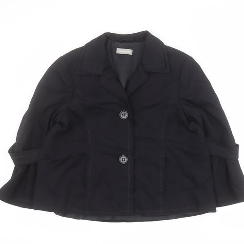 Steilmann Womens Black   Jacket  Size 10  Button