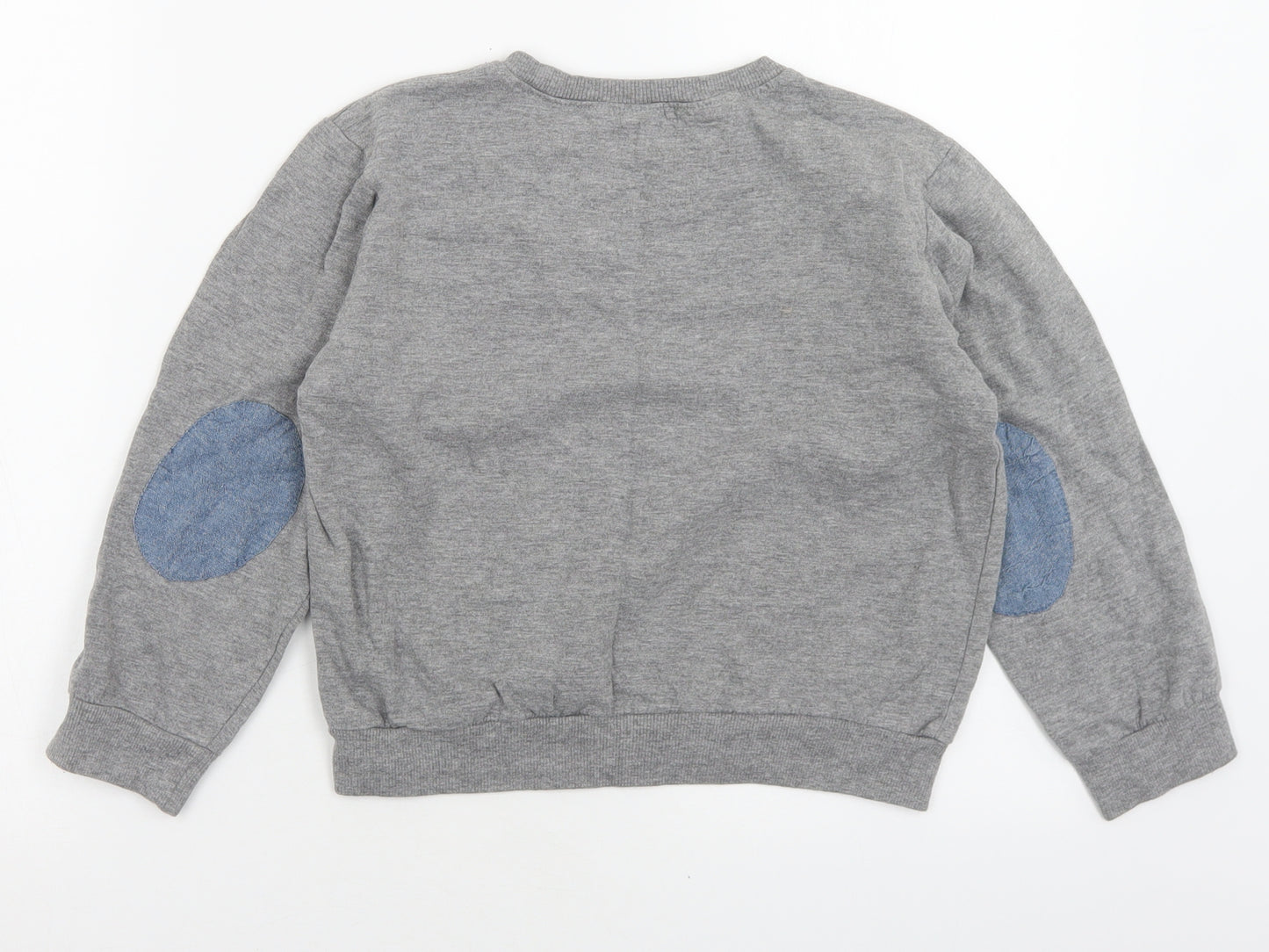 Store Twenty One Boys Grey Crew Neck  Cotton Pullover Jumper Size 7-8 Years  Pullover