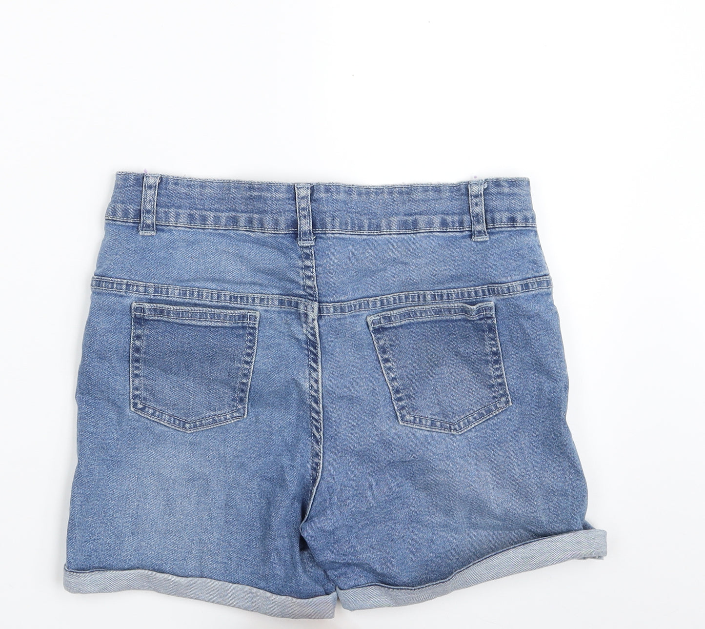 Mountain Warehouse Boys Blue  Cotton Chino Shorts Size 13 Years  Slim Zip