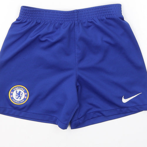 Nike Boys Blue  Polyester Sweat Shorts Size M  Regular  - Chelsea F.C