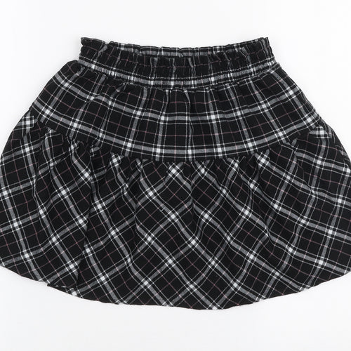 Dunnes Stores Girls Multicoloured Plaid Polyester Pleated Skirt Size 7-8 Years  Regular Pull On