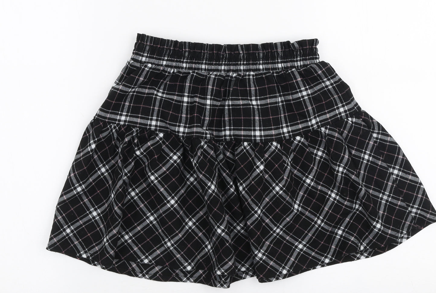 Dunnes Stores Girls Multicoloured Plaid Polyester Pleated Skirt Size 7-8 Years  Regular Pull On