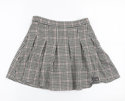 Primark Girls Multicoloured Plaid Polyester Pleated Skirt Size 11-12 Years  Regular Zip