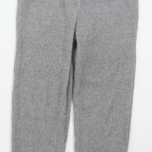Jeff&Co Girls Grey  Polyester Sweatpants Trousers Size 5-6 Years  Regular Drawstring