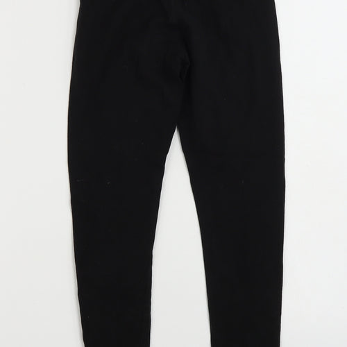NEXT Girls Black  Cotton Jegging Trousers Size 12 Years  Slim