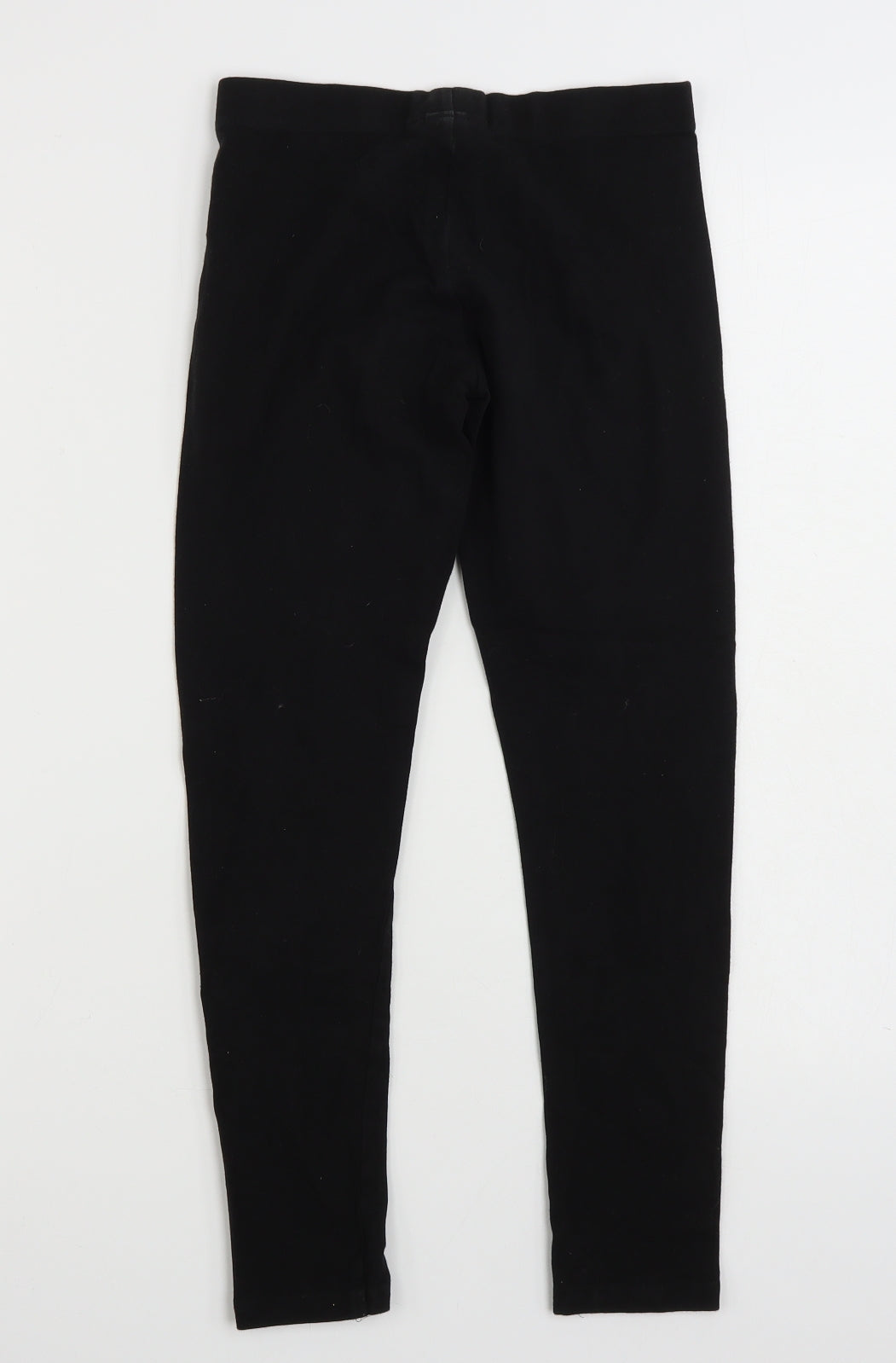 NEXT Girls Black  Cotton Jegging Trousers Size 12 Years  Slim