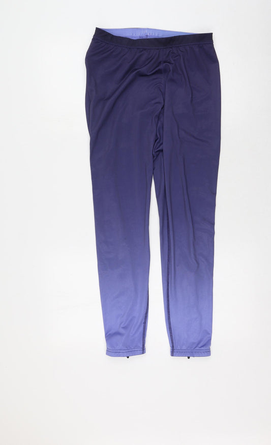 Crivit Womens Blue  Polyester Cropped Leggings Size M L25 in Regular