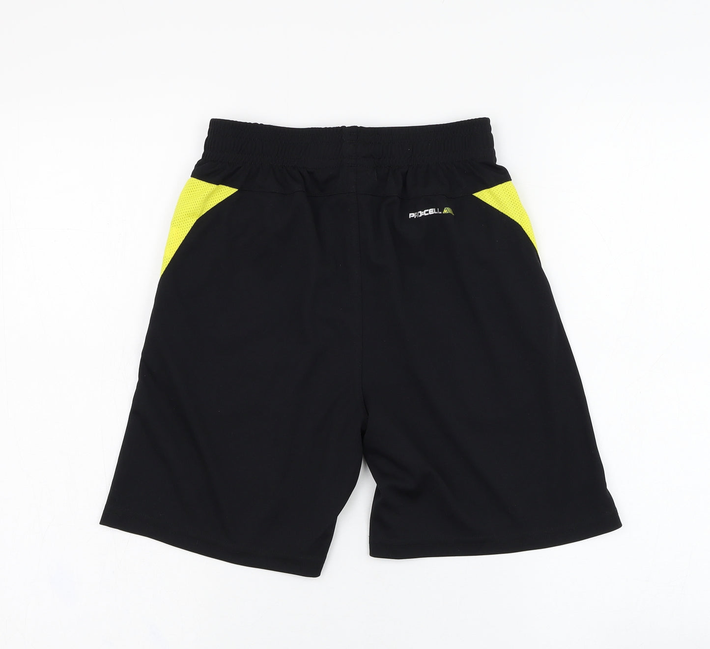 le coq sportif Boys Black  Polyester Sweat Shorts Size M  Regular